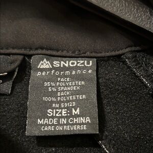 Snozu Black Performance Apparel